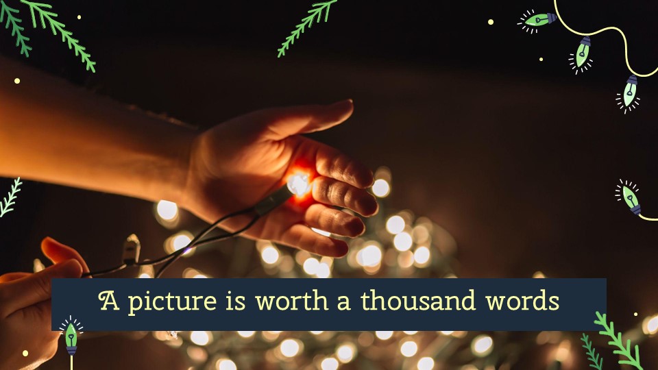 Free Christmas Tree Lights Presentation Theme 8