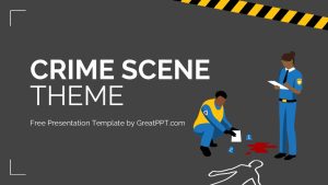 Free Crime Scene Powerpoint Template And Google Slides Theme 1