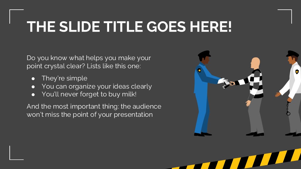 Free Crime Scene Powerpoint Template And Google Slides Theme 7
