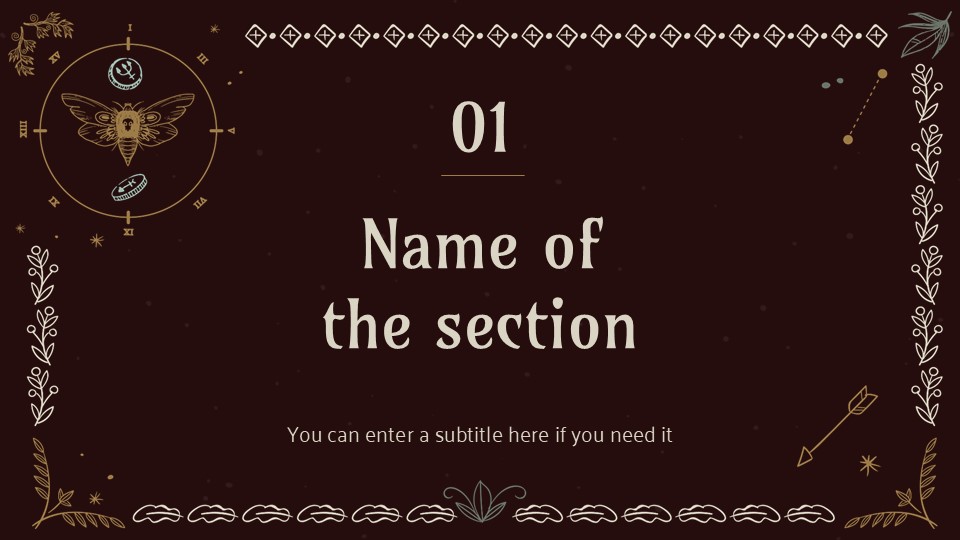 Free Dark Academia Aesthetic Powerpoint Template 3