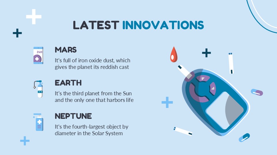 Free Diabetes Education Center Presentation Theme 21