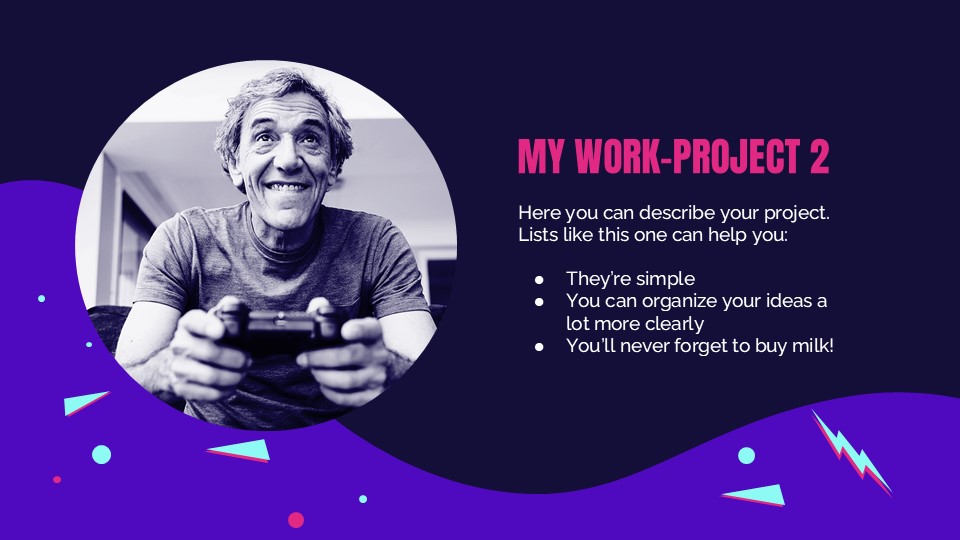 Free Game Developer Portfolio Presentation Template 12