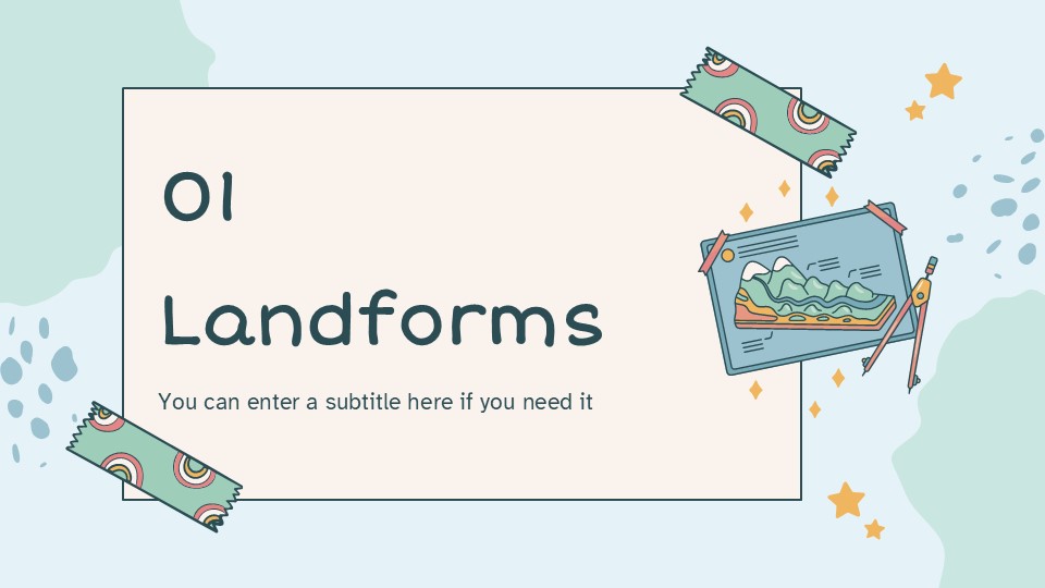 Free Geography Doodles Presentation Theme And Ppt Template 3