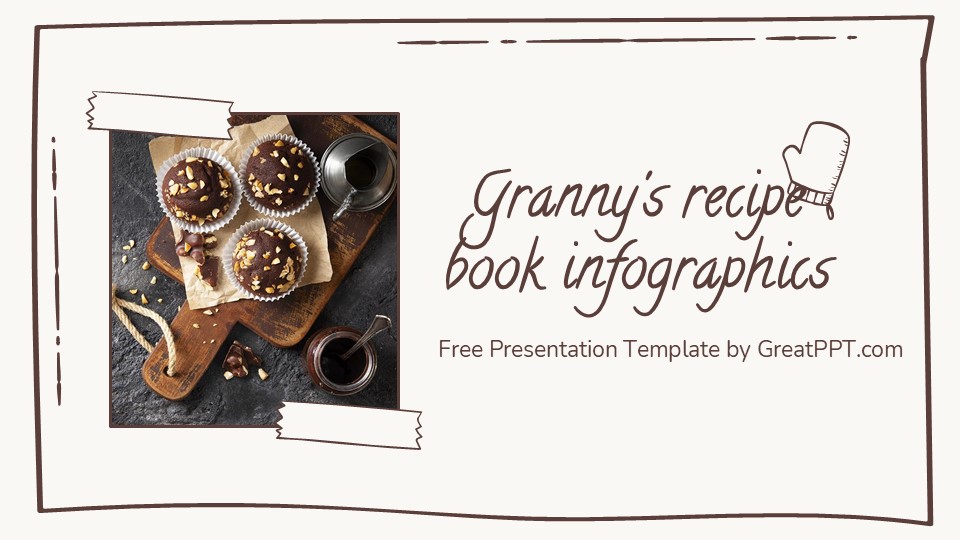 Free Granny's Recipe Book Infographics For Powerpoint 1