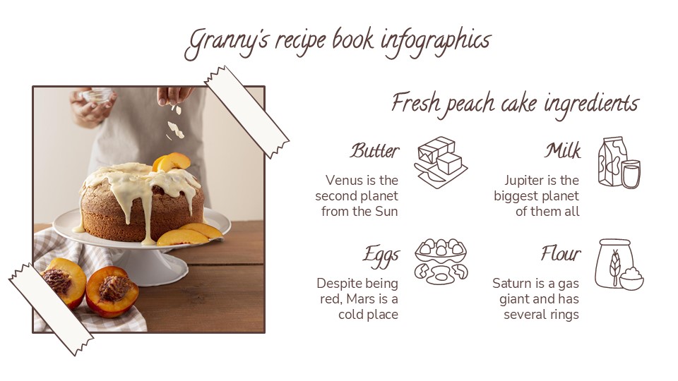 Free Granny's Recipe Book Infographics For Powerpoint 7