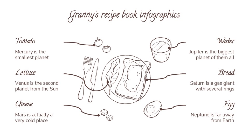 Free Granny's Recipe Book Infographics For Powerpoint 9