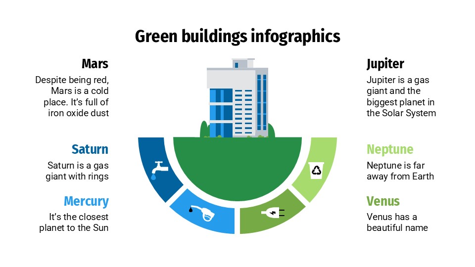 Free Green Building Infographics For Powerpoint And Google Slides 28