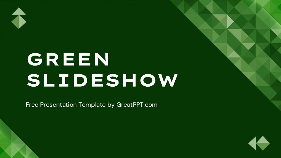 Free Green Slideshow For Powerpoint And Google Slides 1