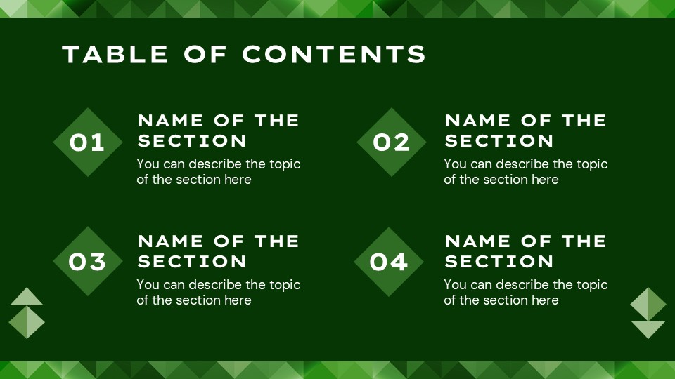 Free Green Slideshow For Powerpoint And Google Slides 2