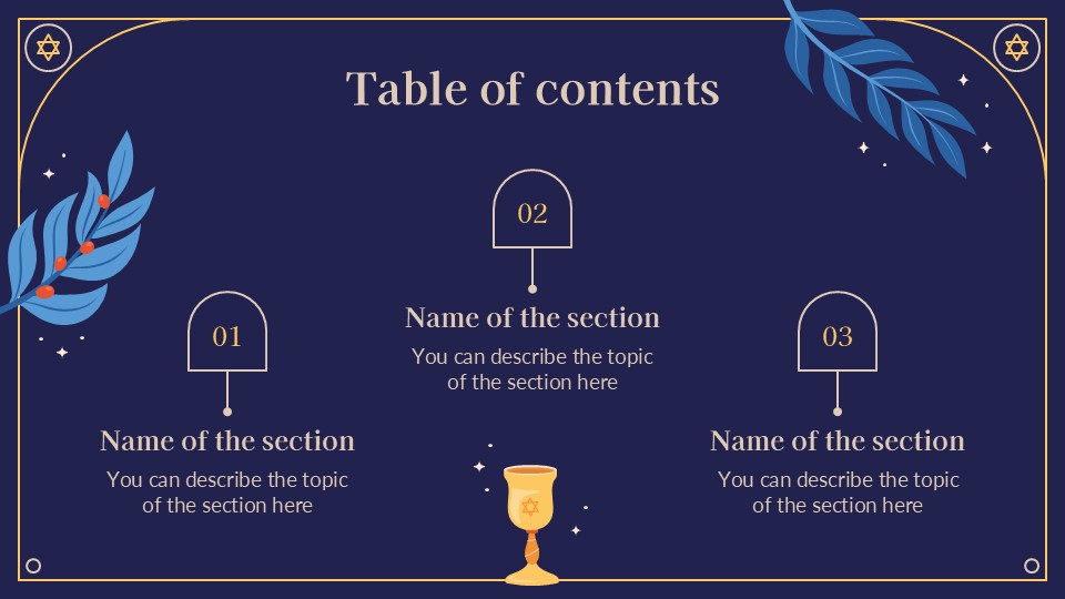 Free Hanukkah Presentation Theme For Powerpoint 2