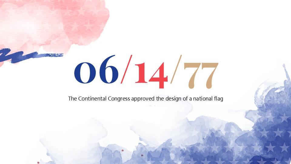 Free Happy American Flag Day Powerpoint Template 4