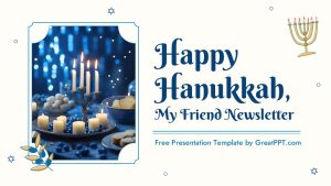 Free Happy Hanukkah Newsletter Template 1