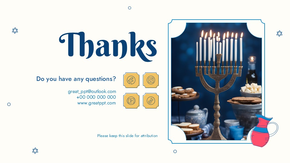 Free Happy Hanukkah Newsletter Template 19