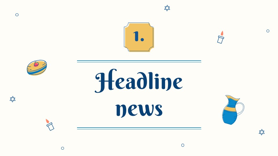 Free Happy Hanukkah Newsletter Template 3