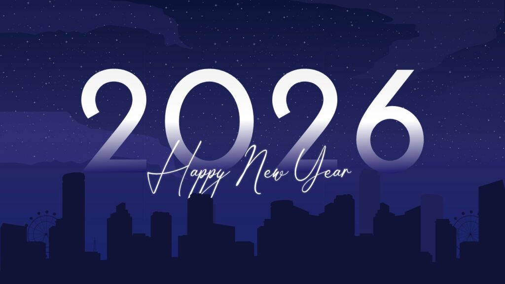 Free Happy New Year 2026 Poster Template 1