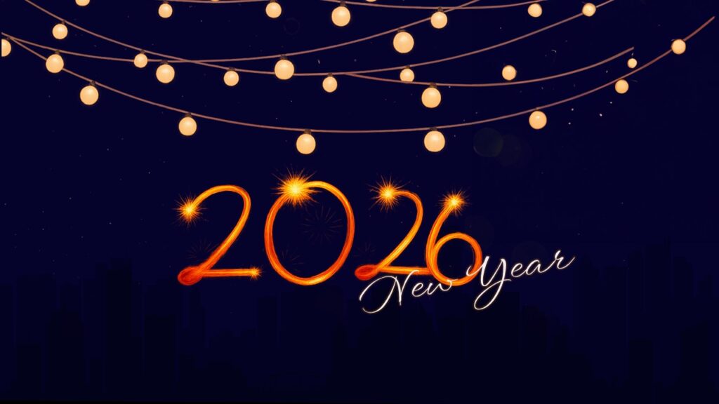 Free Happy New Year 2026 Poster Template 2