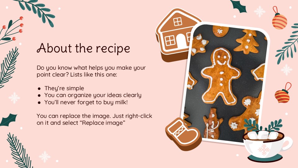 Free Homemade Christmas Cookies Recipe Presentation Theme 4