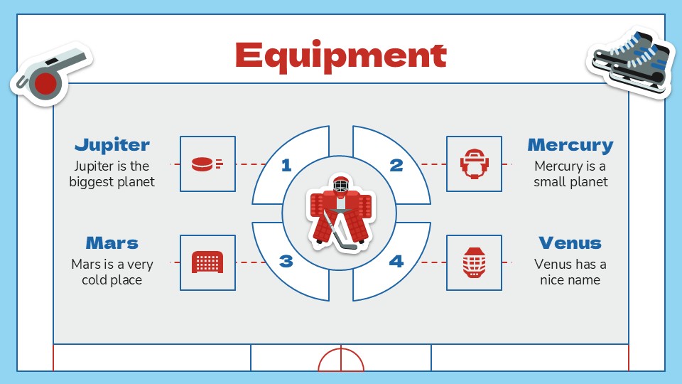 Free Ice Hockey Basics Workshop Presentation Theme 12