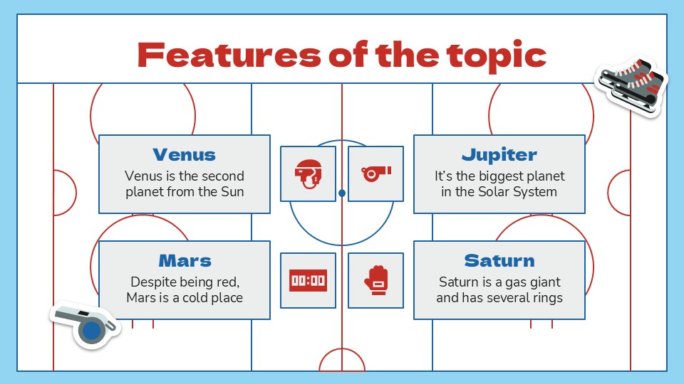 Free Ice Hockey Basics Workshop Presentation Theme 8