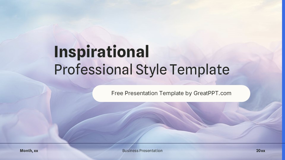 Free Inspirational Professional Style Powerpoint Template 1