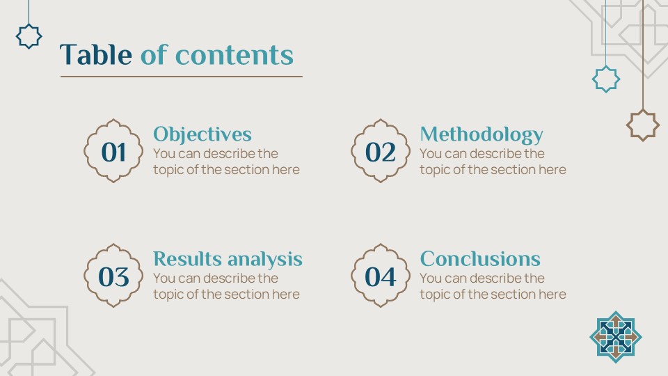 Free Islamic History Thesis Powerpoint Template And Slides Theme 2