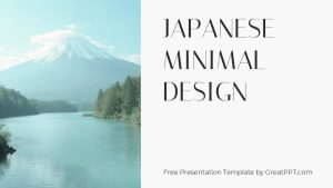 Free Japanese Minimal Design Powerpoint Template 1