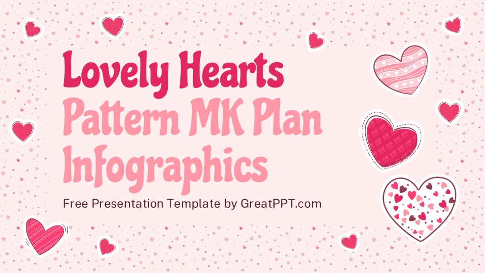 Free Lovely Hearts Pattern Marketing Plan Infographics 1