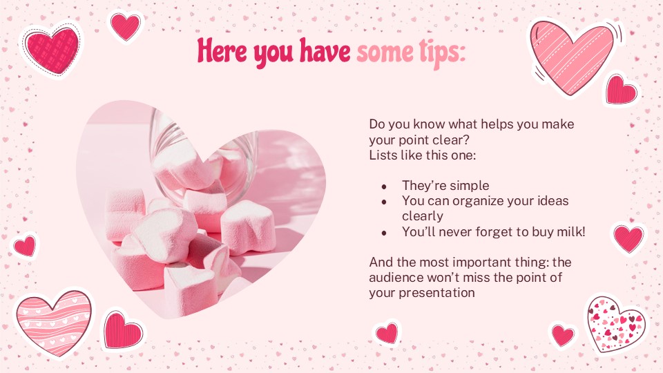 Free Lovely Hearts Pattern Marketing Plan Presentation Theme 10