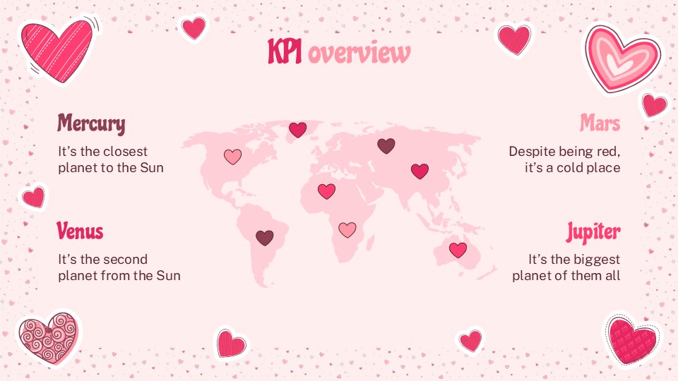 Free Lovely Hearts Pattern Marketing Plan Presentation Theme 26