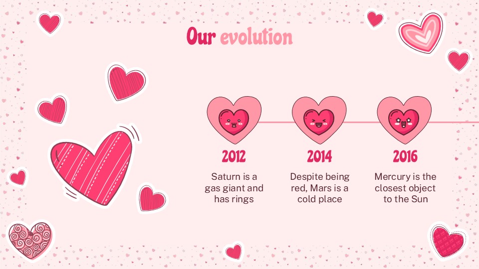 Free Lovely Hearts Pattern Marketing Plan Presentation Theme 5