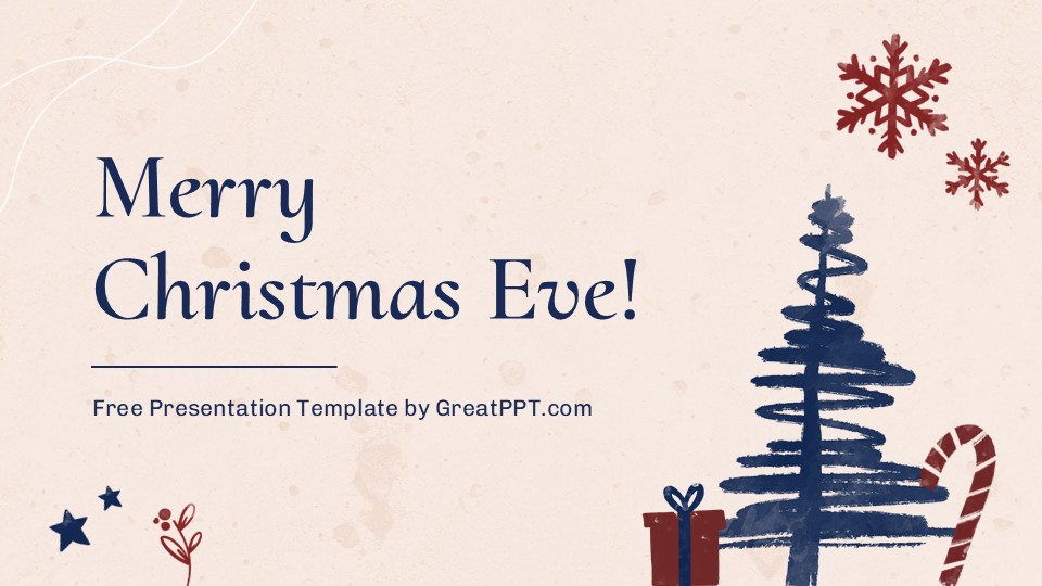 Free Merry Christmas Eve Presentation Theme 1