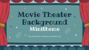 Free Movie Theater Background Minitheme For Powerpoint 1