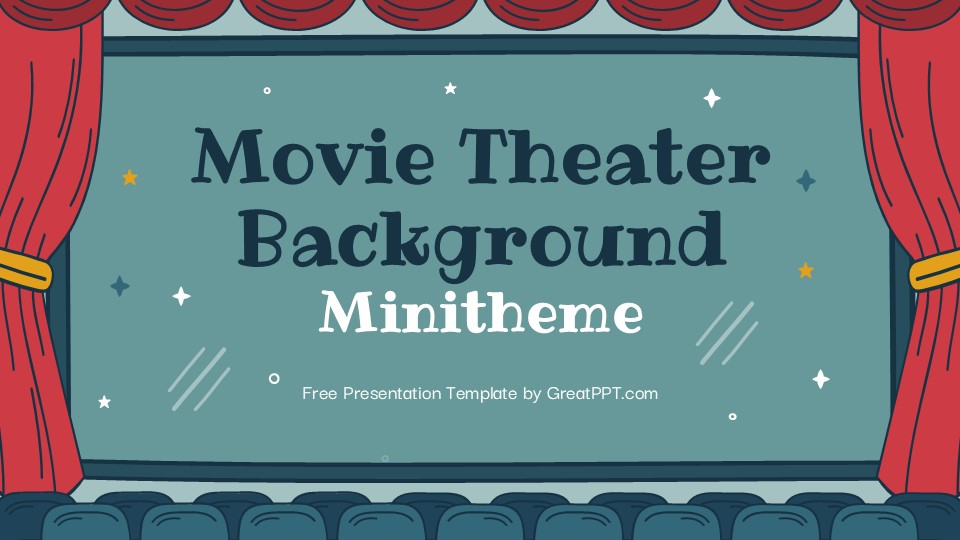 Free Movie Theater Background Minitheme For Powerpoint 1