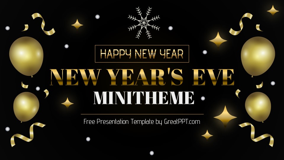 Free New Year's Eve Presentation Minitheme 1