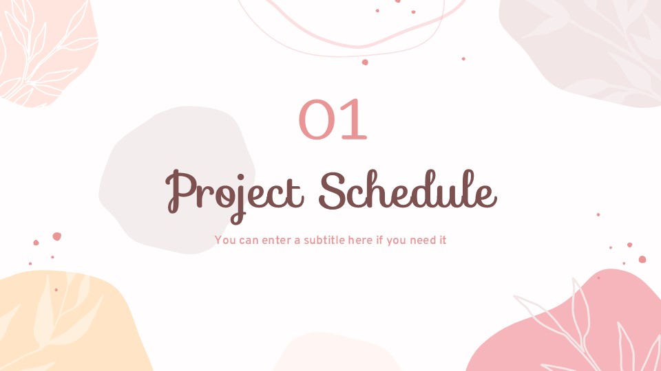 Free Pastel Pink Business Agenda Powerpoint Template 5