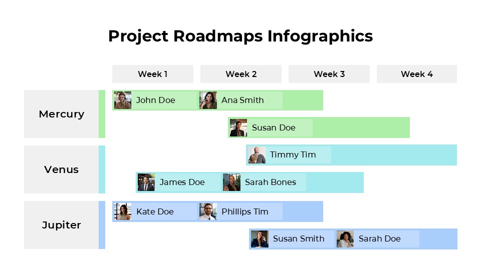 Free Project Roadmaps Infographics For Powerpoint 8