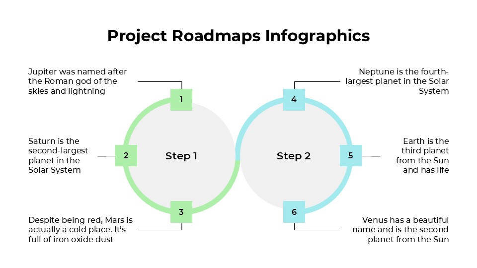 Free Project Roadmaps Infographics For Powerpoint 9