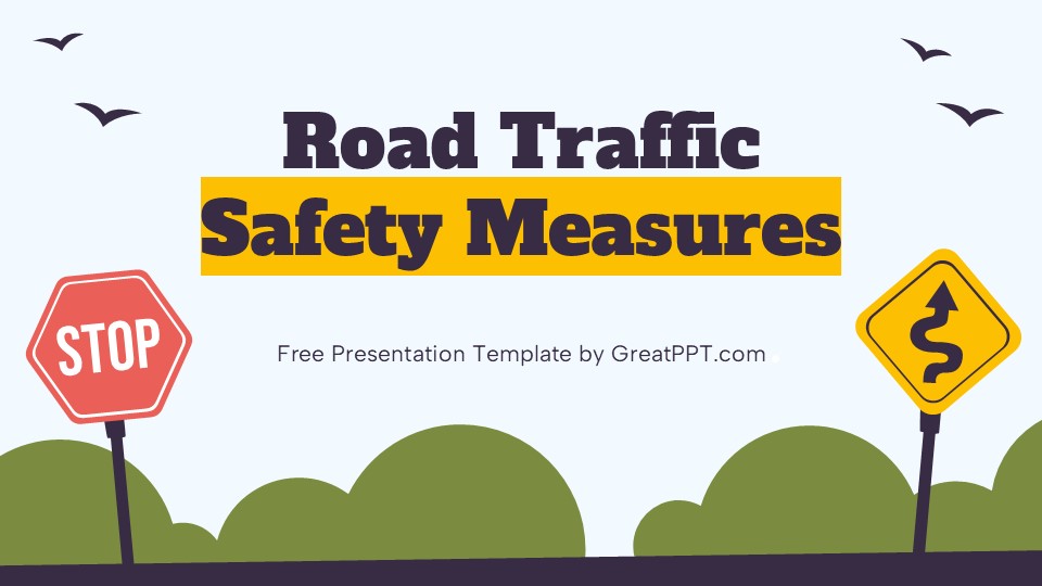 Free Road Traffic Safety Measures Powerpoint Template 1