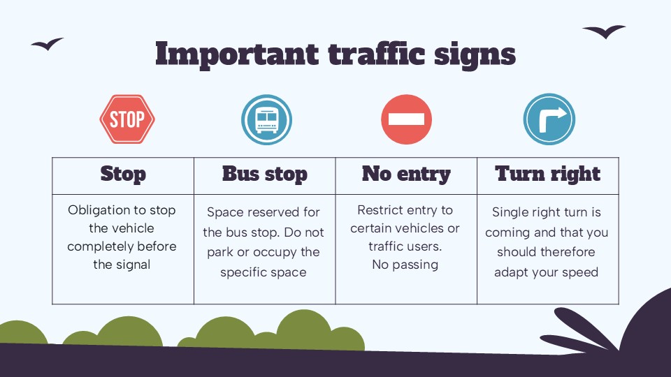 Free Road Traffic Safety Measures Powerpoint Template 23
