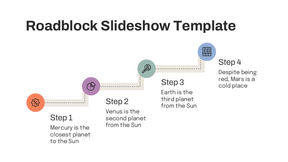 Free Roadblock Slideshow Template For Powerpoint 12