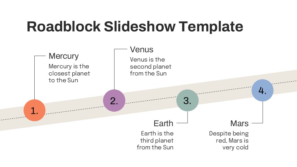 Free Roadblock Slideshow Template For Powerpoint 2