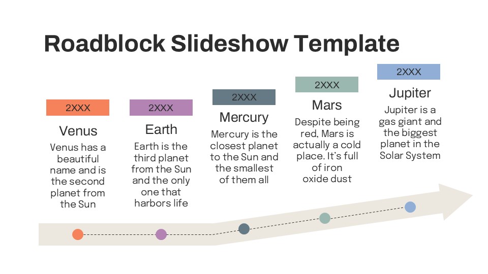Free Roadblock Slideshow Template For Powerpoint 4