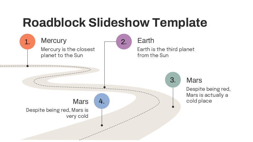 Free Roadblock Slideshow Template For Powerpoint 6