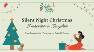 Free Silent Night Christmas Presentation Template 1