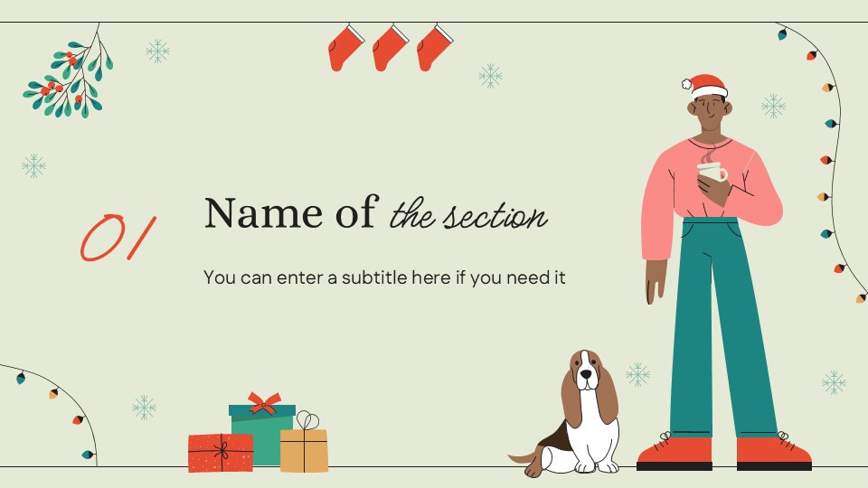 Free Silent Night Christmas Presentation Template 3