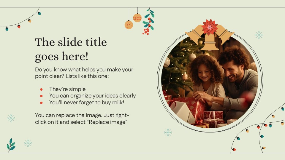 Free Silent Night Christmas Presentation Template 4