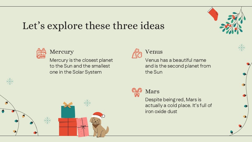 Free Silent Night Christmas Presentation Template 6