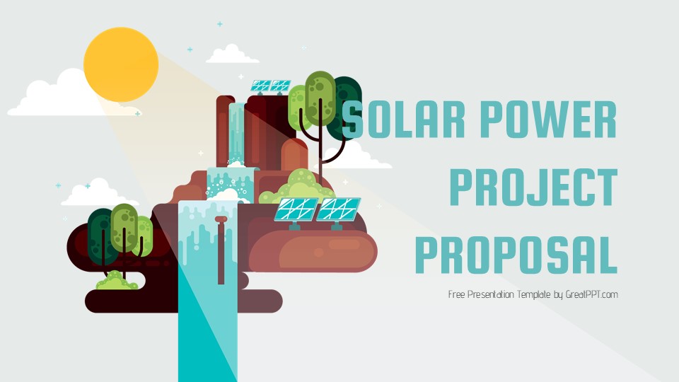 Free Solar Power Project Proposal Presentation Theme 1