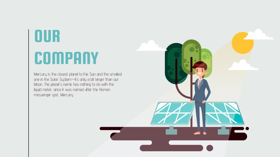 Free Solar Power Project Proposal Presentation Theme 3