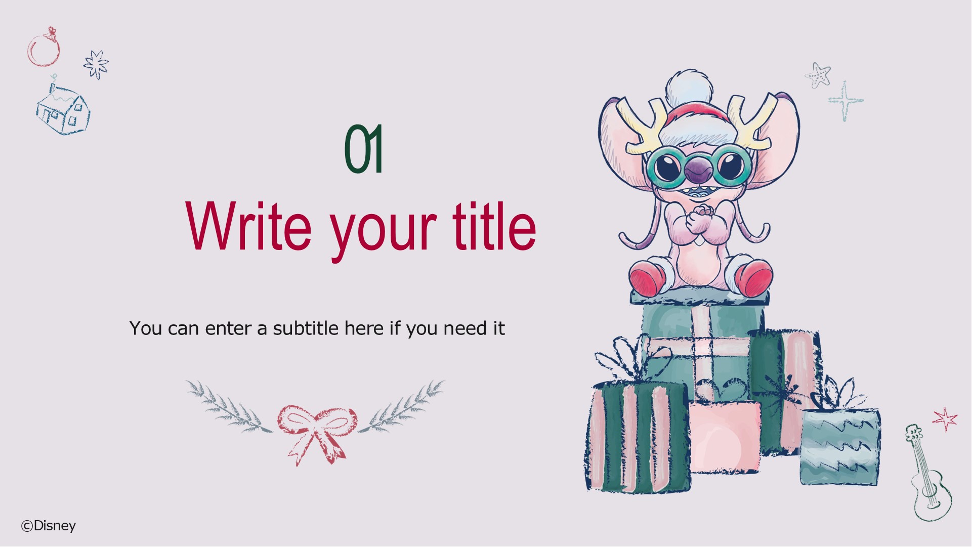 Free Stitch Christmas Presentation Theme 2